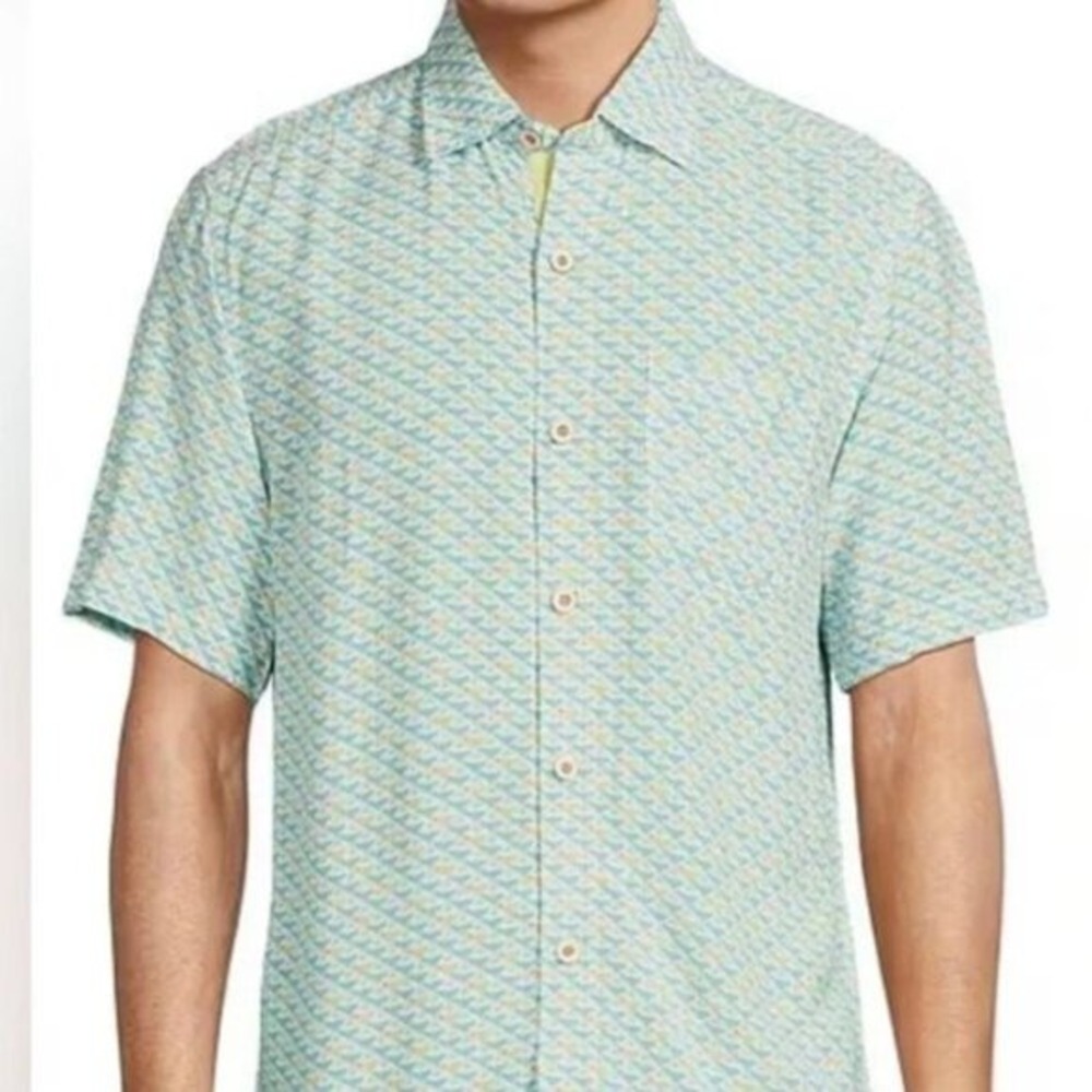 Tommy Bahama Mens 2XLB Short Sleeve Camp‎ Shirt Veracruz Cay Cocktail Mixer. NWT